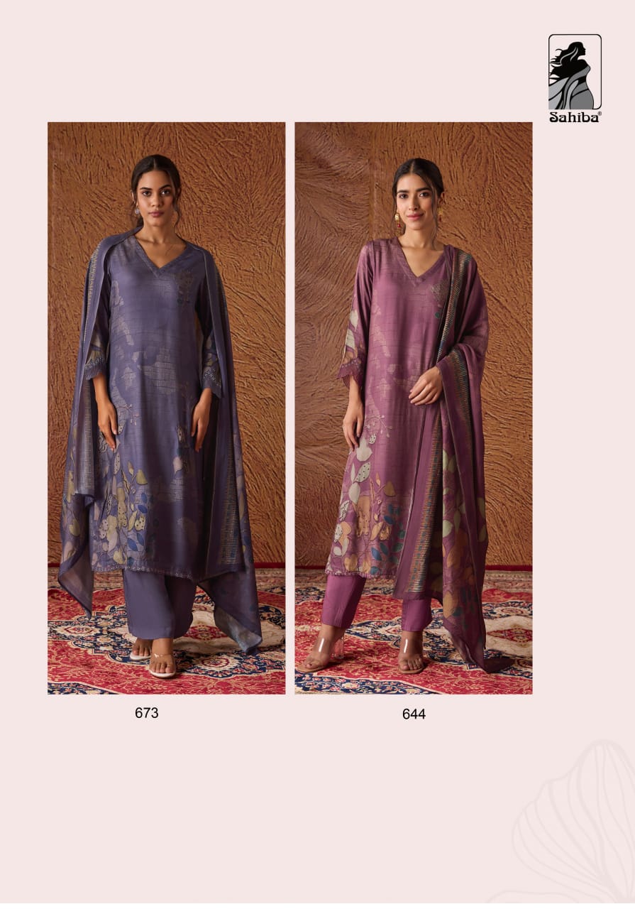 Ashmira By Sahiba Handwork Digital Printed Dress Material Wholesale Shop In Surat